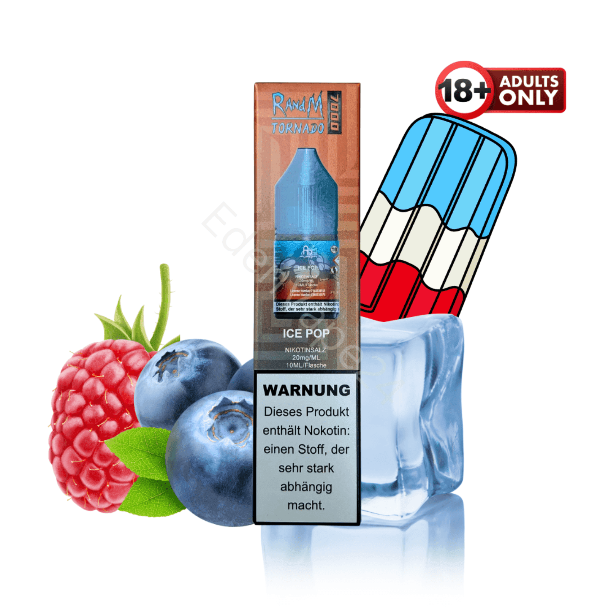RandM Tornado 7000 Liquid - Ice Pop - EdenVape24